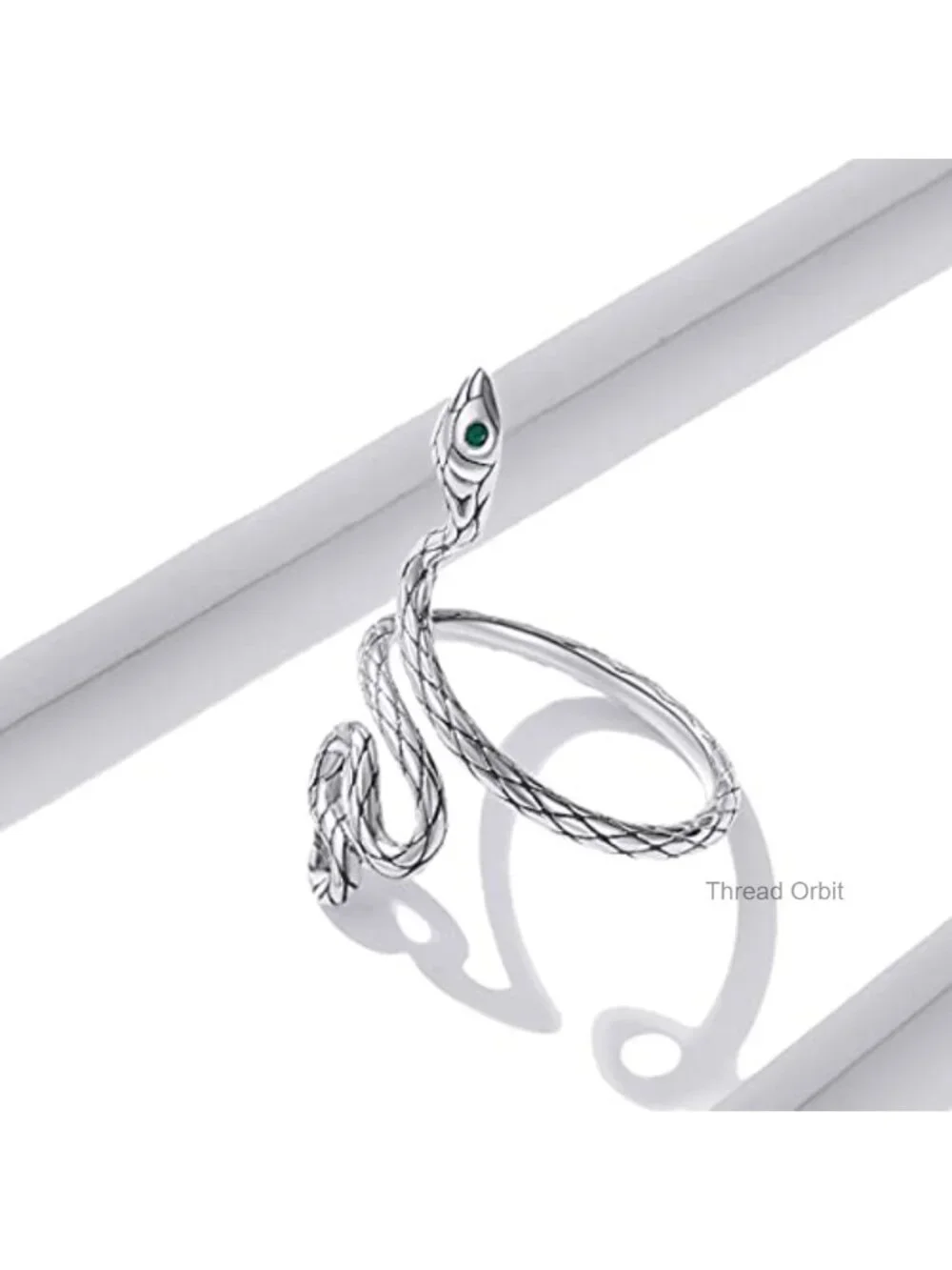 Adjustable Statement Ring with Cubic Zirconia Paved White Gold Plated Band